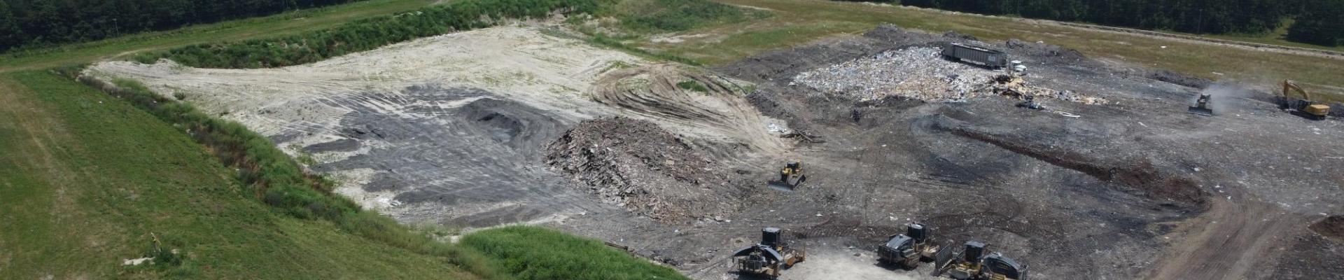 working face of landfill