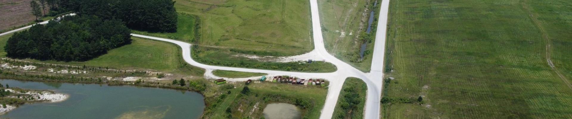 aerial of landfill